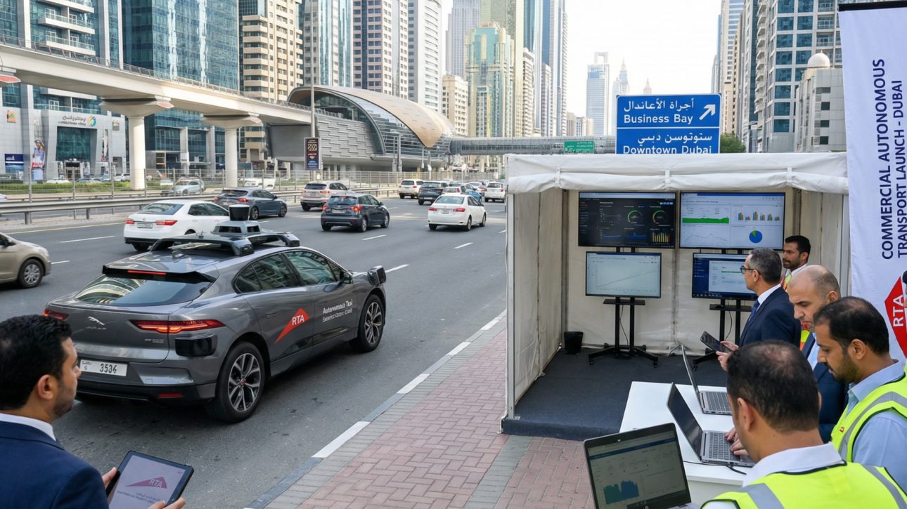 Dubai’s launch of driverless taxis